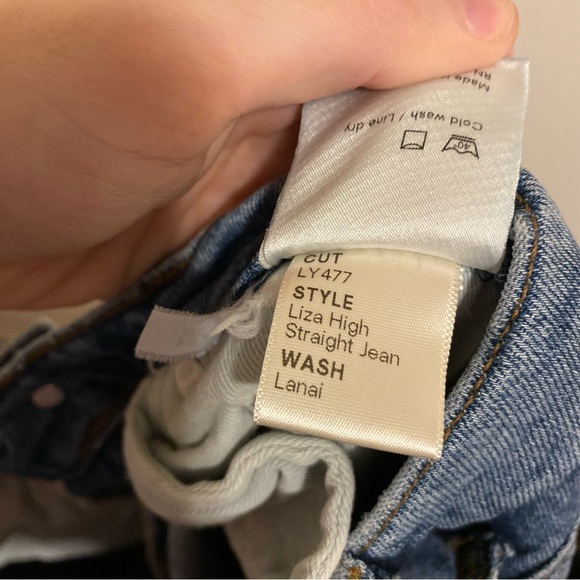 Reformation Liza High Rise Straight Jean in Lanai size 26 - Picture 12 of 12